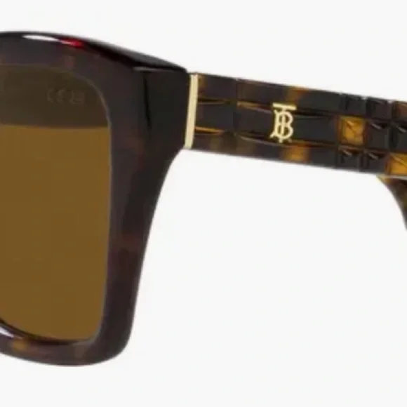Burberry Brown Tortoise Sunglasses - Picture 4 of 7